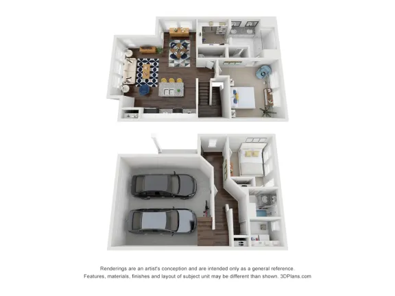 East Heights Houston apartments floor plan 2