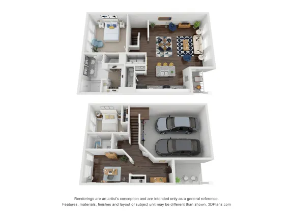 East Heights Houston apartments floor plan 3