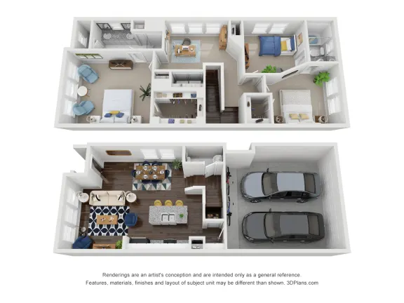 East Heights Houston apartments floor plan 4