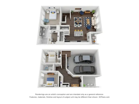 East Heights Houston apartments floor plan 5