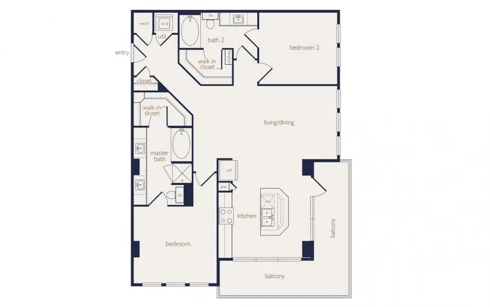 Eighteen25 Houston Apartments FloorPlan 23