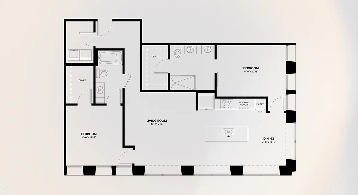 Elev8 Houston Apartments FloorPlan 8