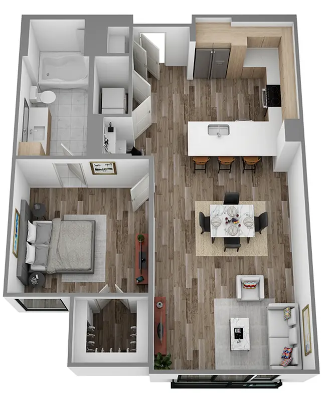 Hanover Parkview Houston Apartments FloorPlan 6