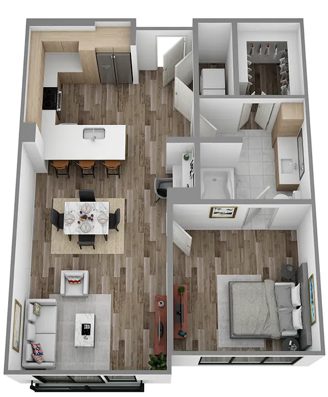 Hanover Parkview Houston Apartments FloorPlan 9