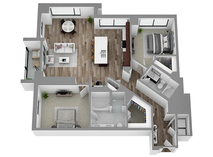 Hanover Post Oak Houston Apartments FloorPlan 12