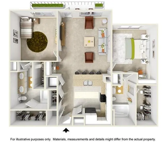 Highline Urban Lofts Houston Apartments FloorPlan 5