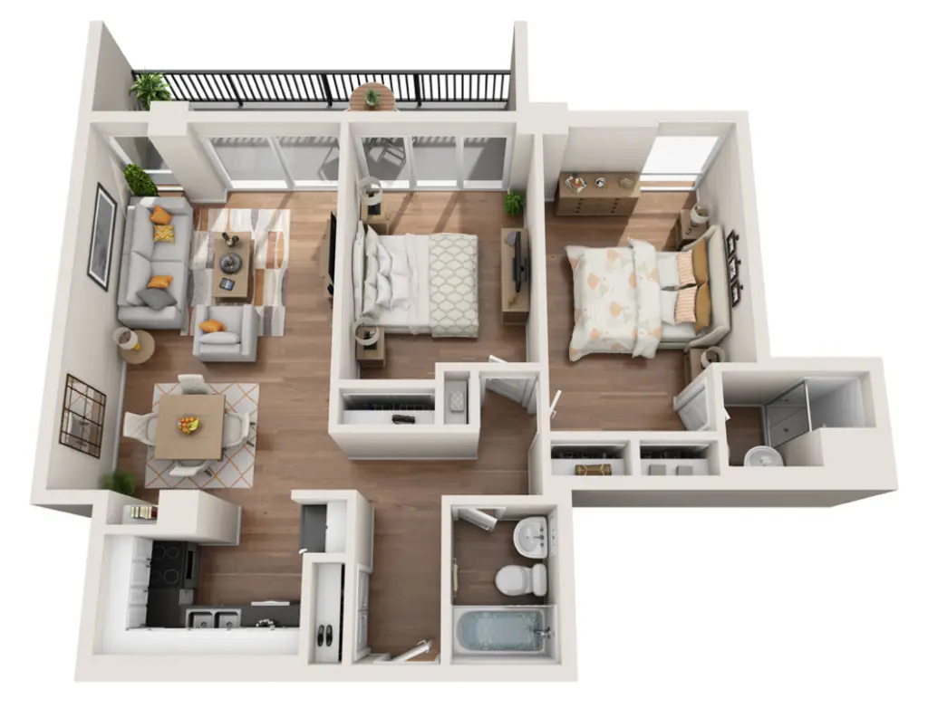 Houston House Apartments FloorPlan 7