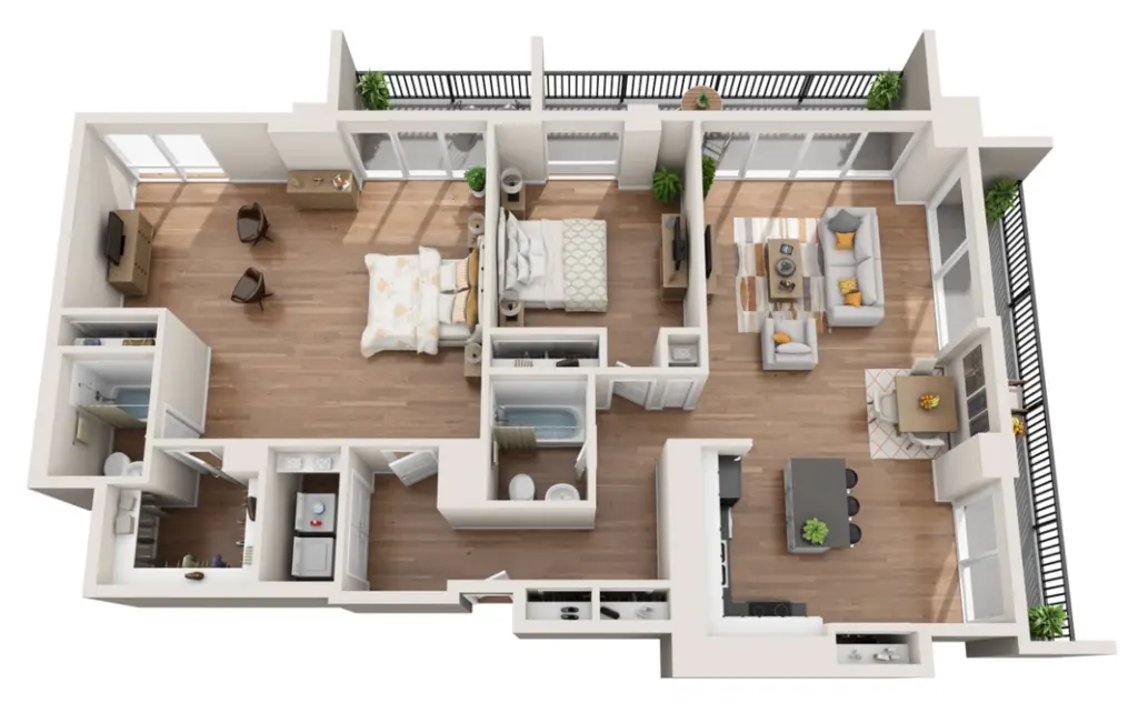 Houston House Apartments FloorPlan 9