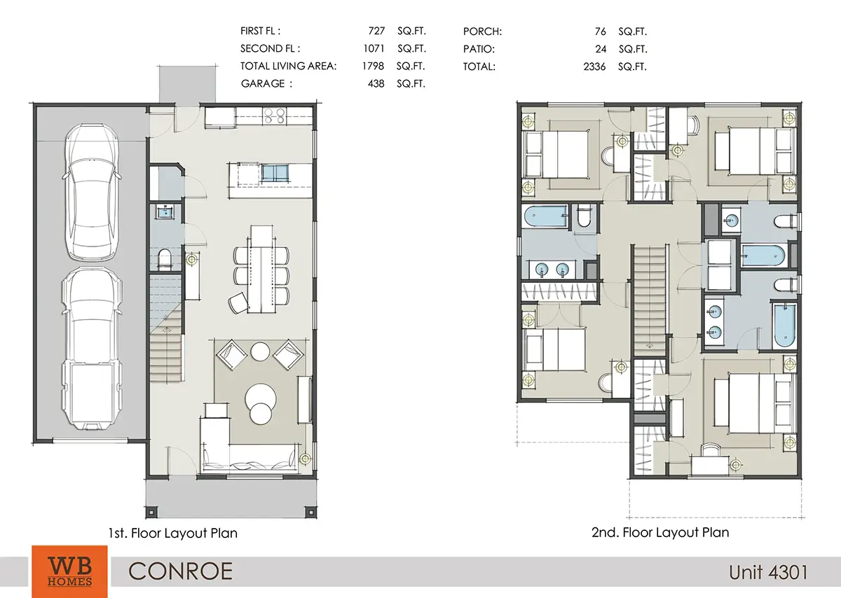 Lakeside Conroe Houston Apartments FloorPlan 4