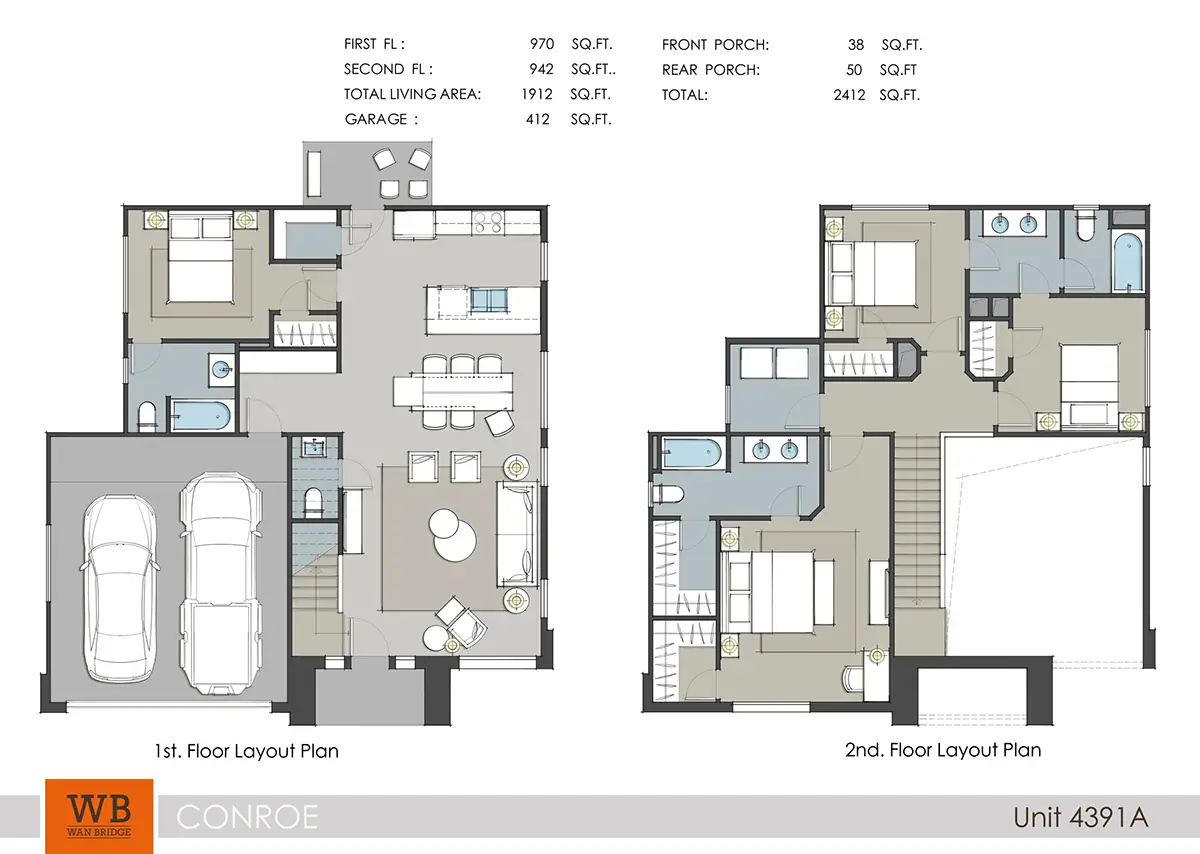 Lakeside Conroe Houston Apartments FloorPlan 5