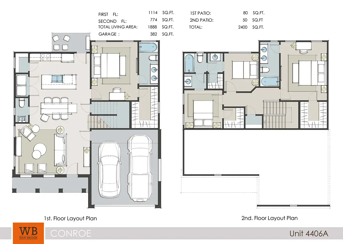 Lakeside Conroe Houston Apartments FloorPlan 6