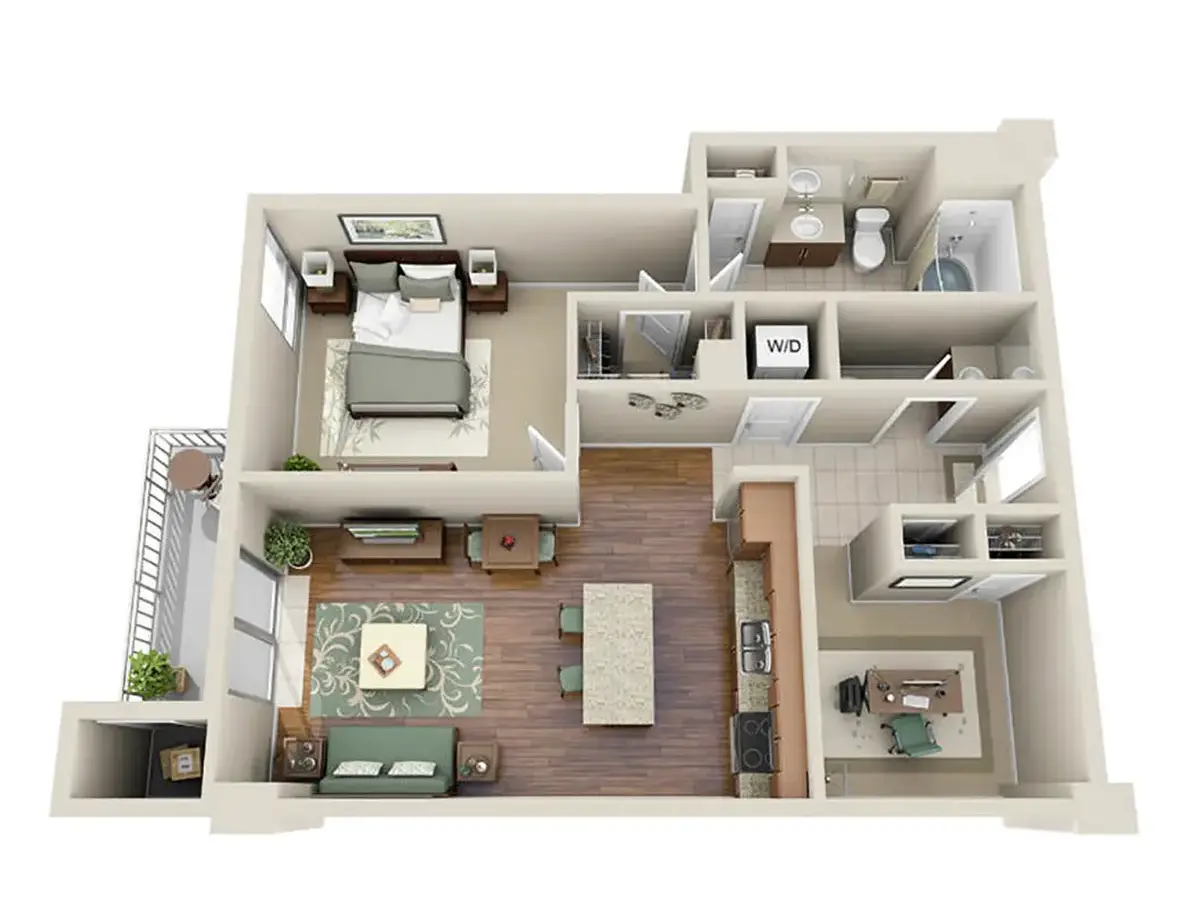 M5250 Houston Apartments FloorPlan 10