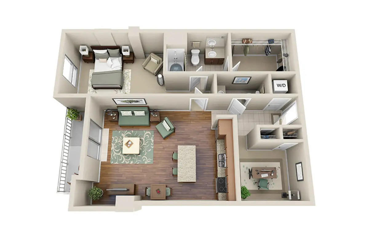 M5250 Houston Apartments FloorPlan 11