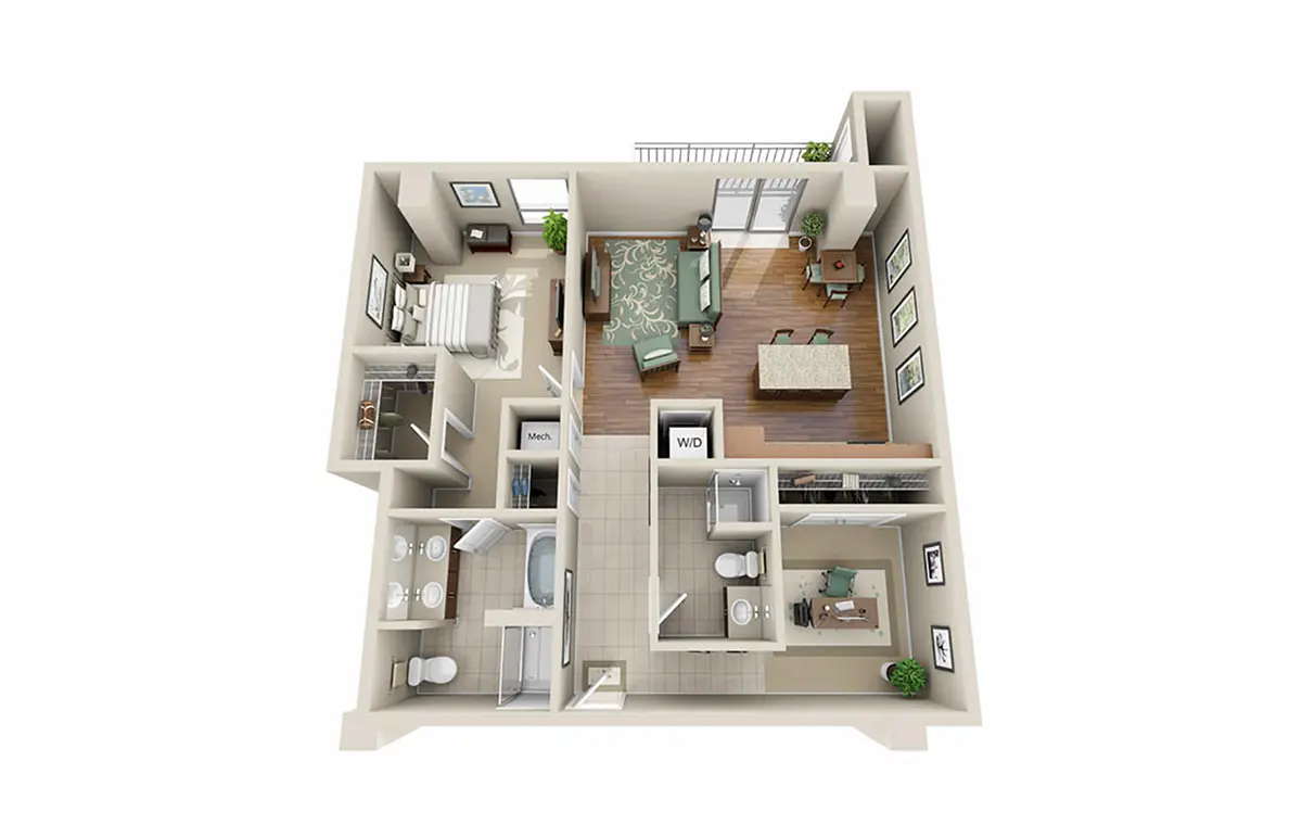 M5250 Houston Apartments FloorPlan 12