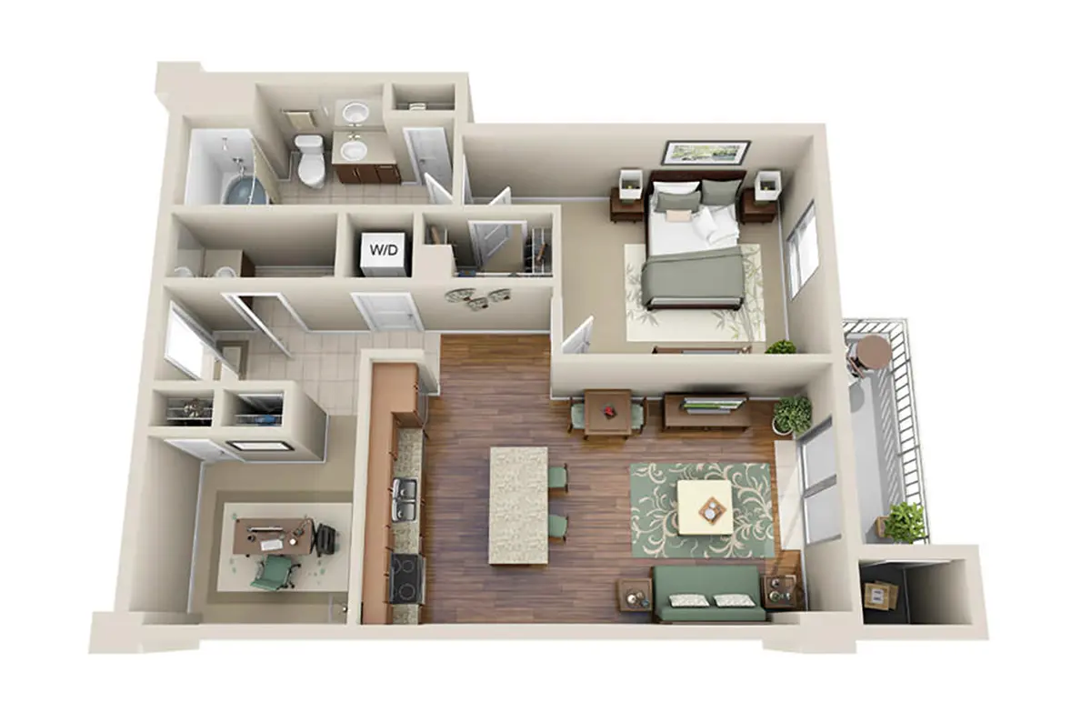 M5250 Houston Apartments FloorPlan 9
