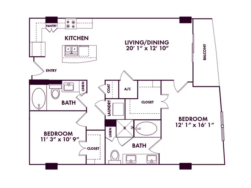 Memorial Hills Houston Apartments FloorPlan 28