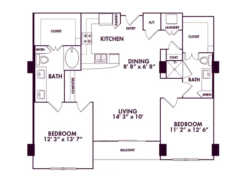 Memorial Hills Houston Apartments FloorPlan 31