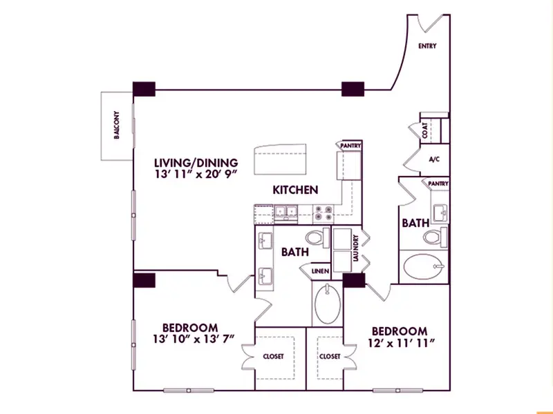 Memorial Hills Houston Apartments FloorPlan 35