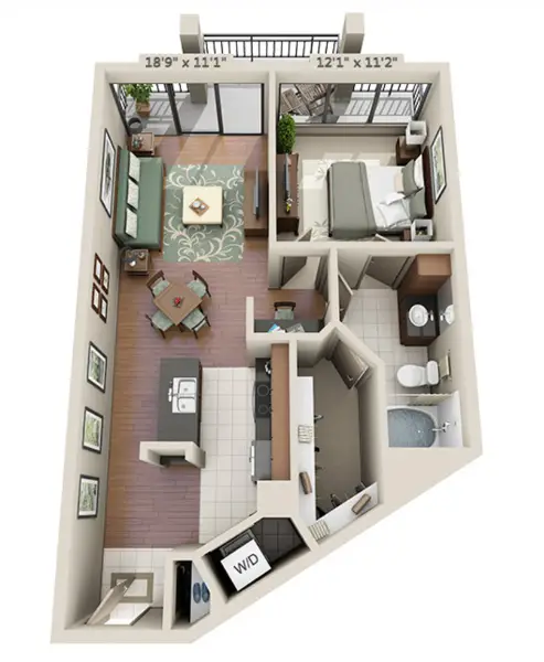 Metropole Houston Apartments FloorPlan 15
