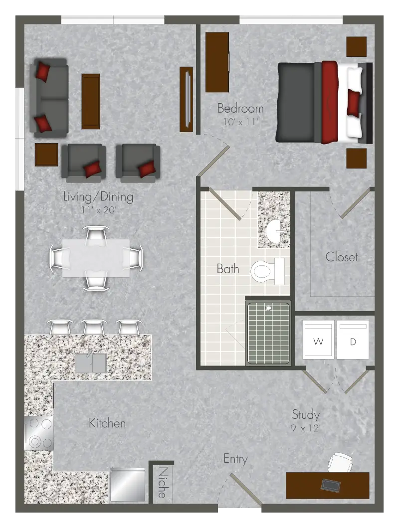Mid Main Houston Apartments FloorPlan 7