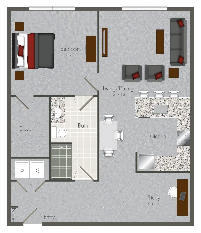 Mid Main Houston Apartments FloorPlan 9