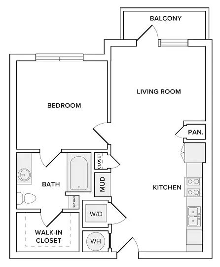 Modera Washington Houston Apartments FloorPlan 2