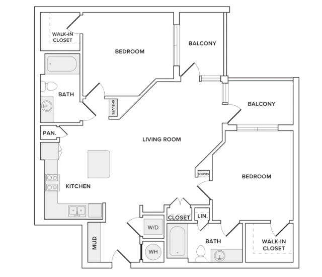 Modera Washington Houston Apartments FloorPlan 9