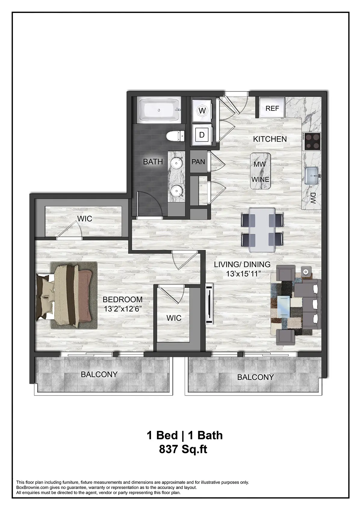 Montrose at Buffalo Bayou Houston Apartments FloorPlan 11