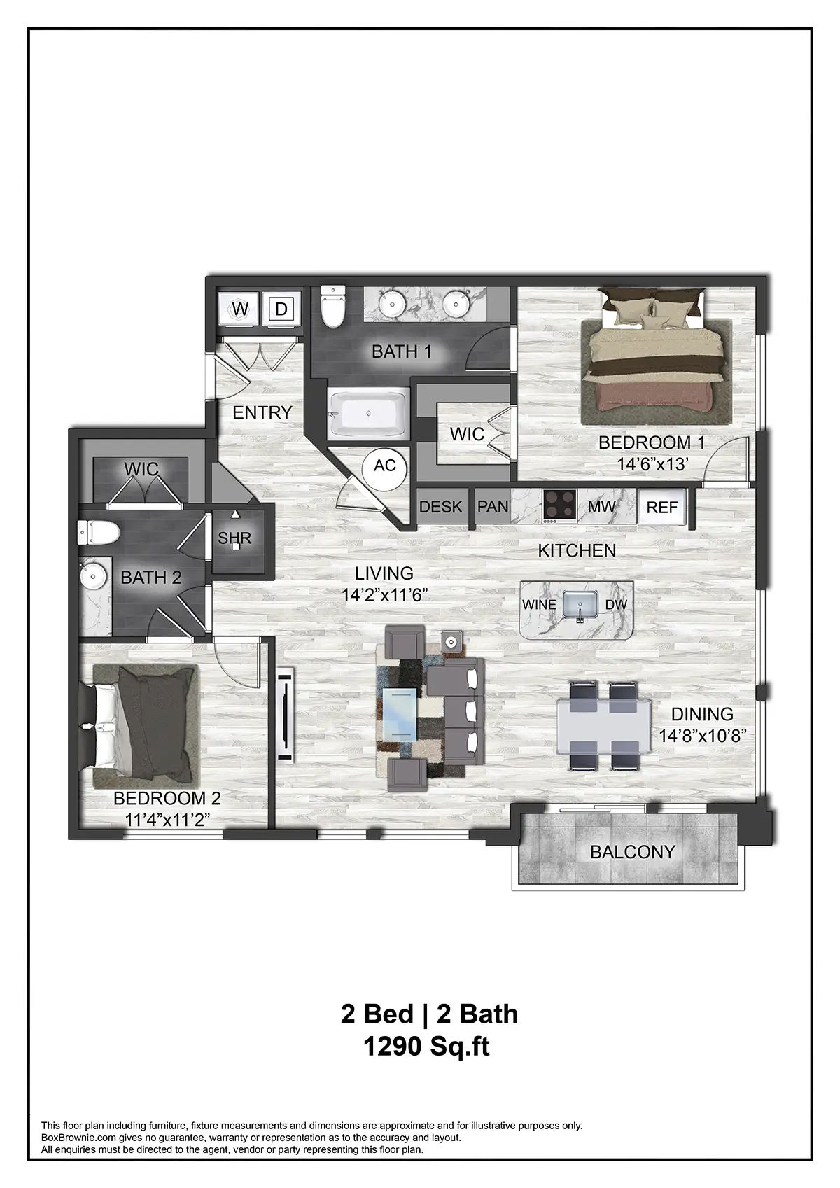 Montrose at Buffalo Bayou Houston Apartments FloorPlan 16