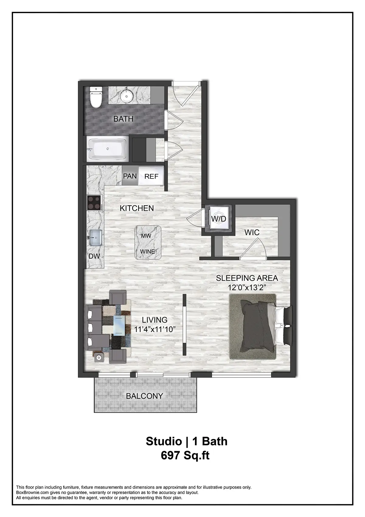 Montrose at Buffalo Bayou Houston Apartments FloorPlan 26