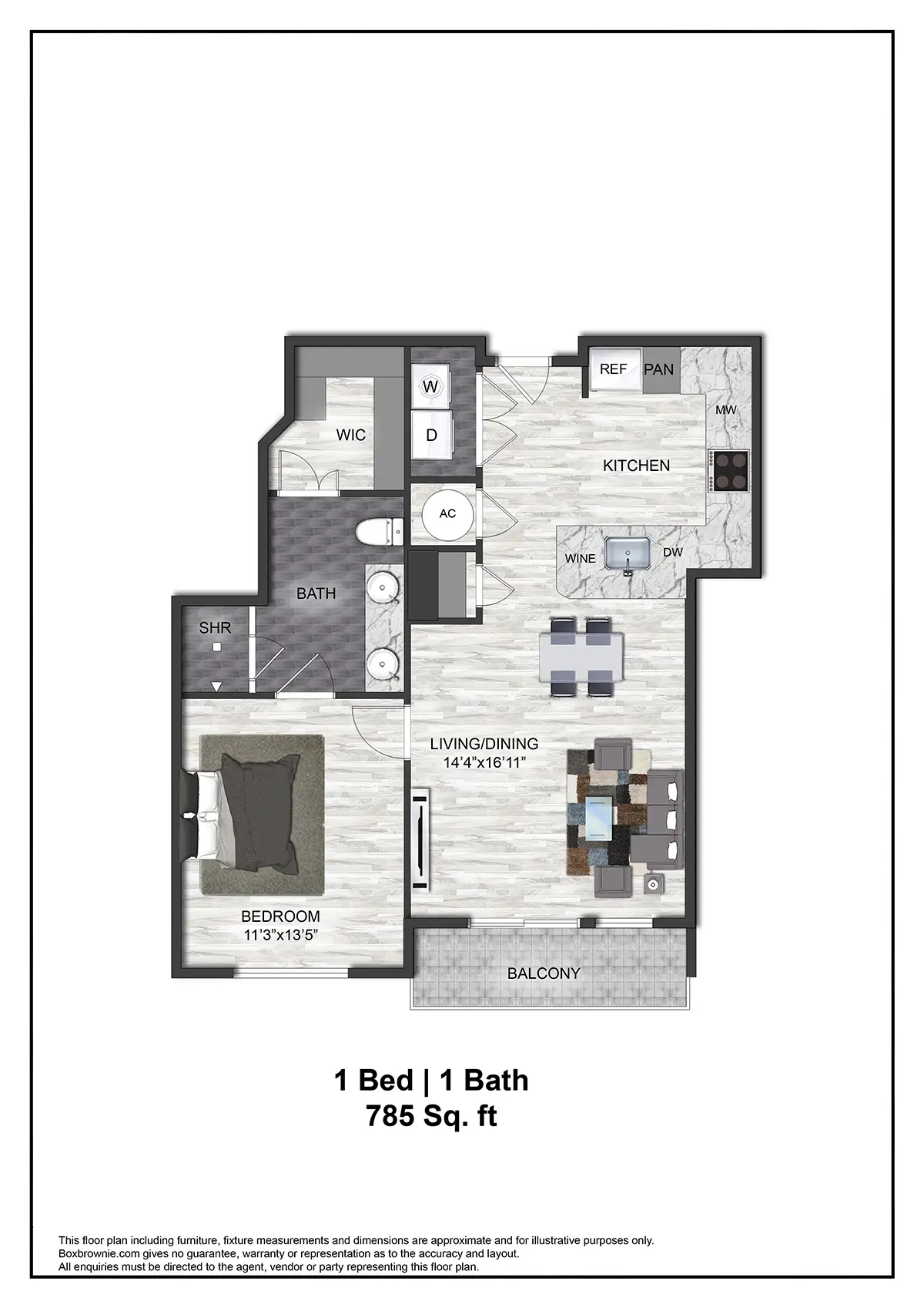 Montrose at Buffalo Bayou Houston Apartments FloorPlan 5