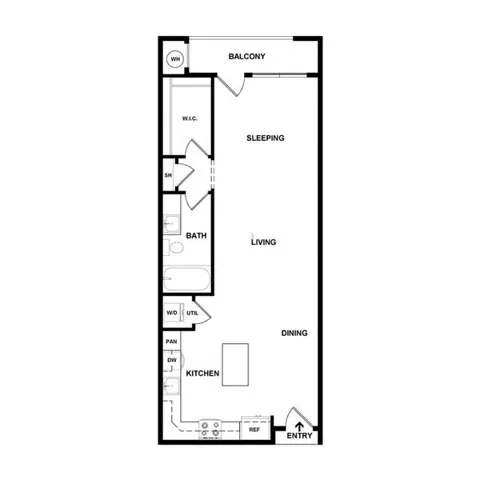 Mt Vernon Lofts Houston Apartments FloorPlan 2
