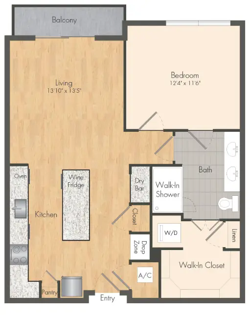Novel River Oaks Houston Apartments FloorPlan 1