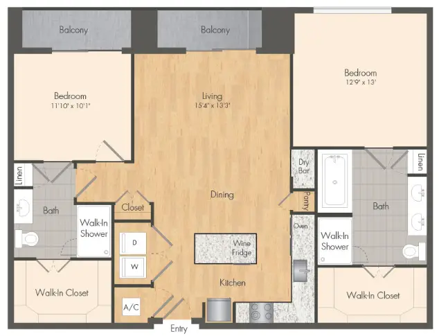 Novel River Oaks Houston Apartments FloorPlan 10