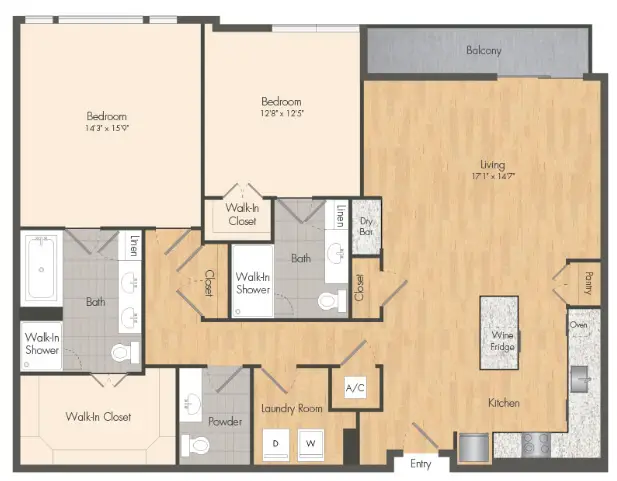 Novel River Oaks Houston Apartments FloorPlan 16