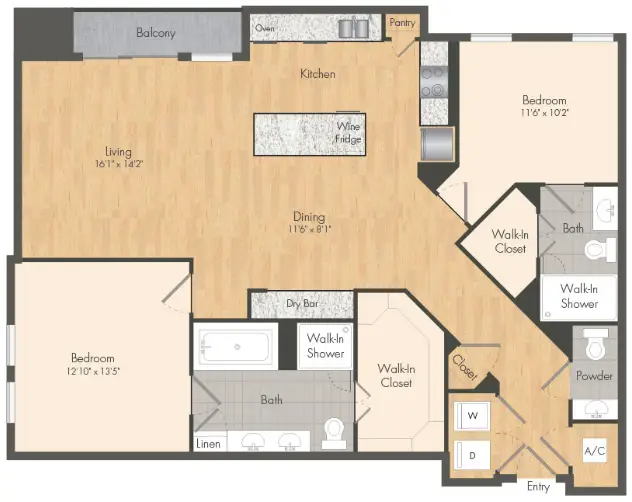 Novel River Oaks Houston Apartments FloorPlan 17