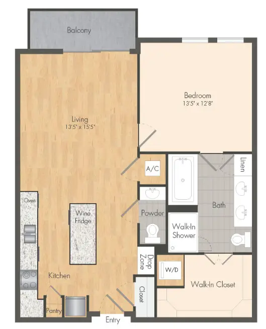 Novel River Oaks Houston Apartments FloorPlan 2