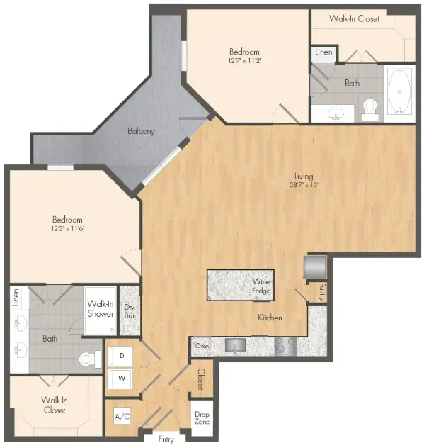 Novel River Oaks Houston Apartments FloorPlan 9