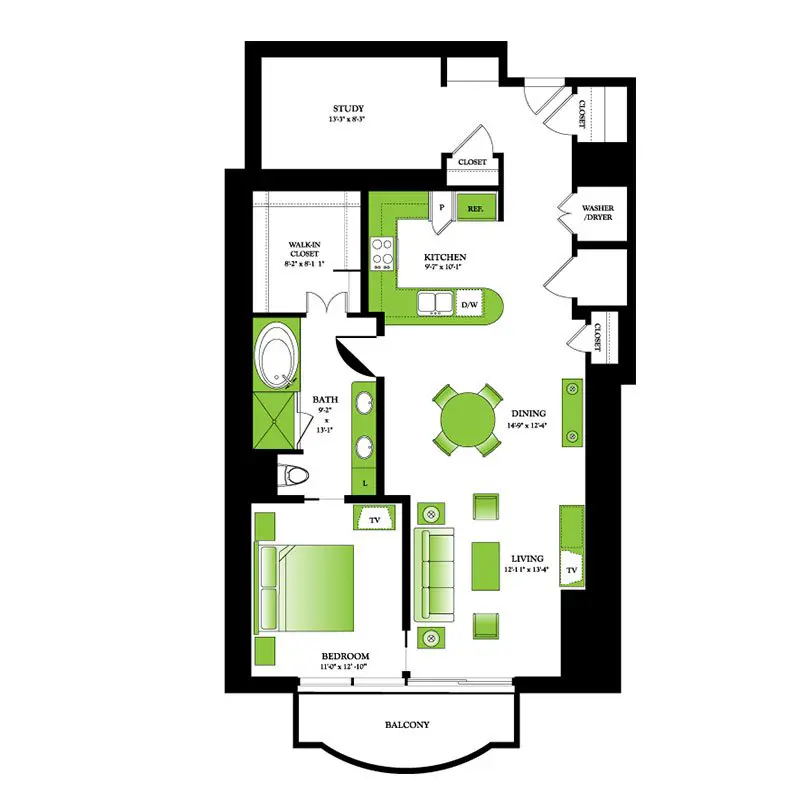 One Park Place Houston Apartments FloorPlan 4