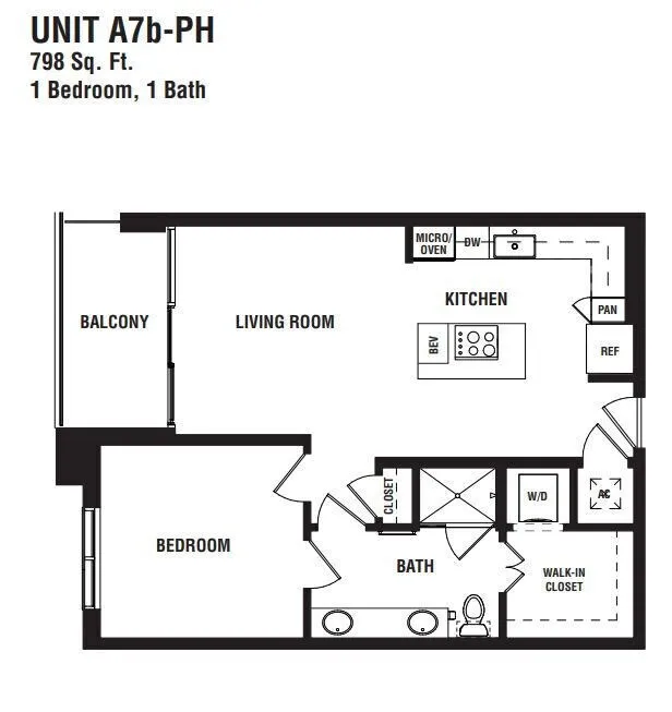 Pearl Rosemont Houston Apartments FloorPlan 16