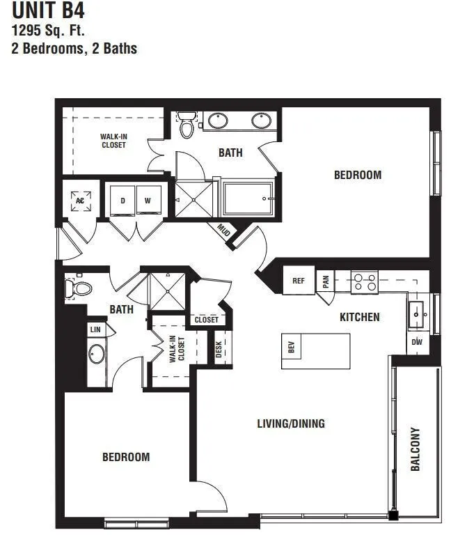 Pearl Rosemont Houston Apartments FloorPlan 19