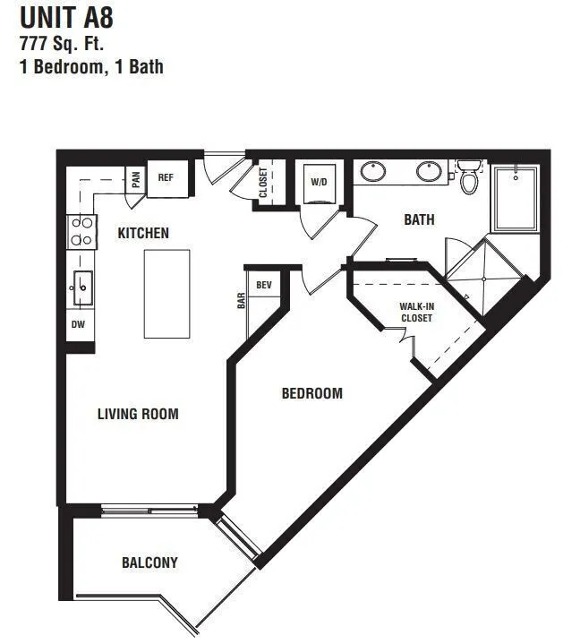 Pearl Rosemont Houston Apartments FloorPlan 4