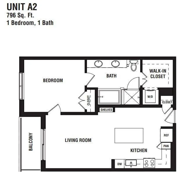 Pearl Rosemont Houston Apartments FloorPlan 6