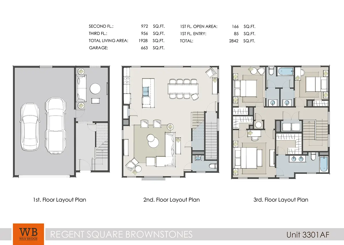 Regent Square Brownstones Houston Apartments FloorPlan 1