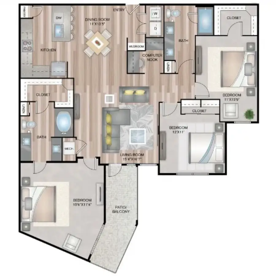 Reserve at Baybrook Houston Apartments FloorPlan 11