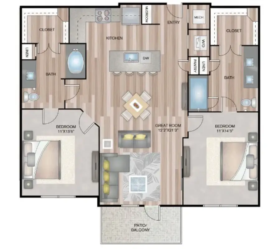 Reserve at Baybrook Houston Apartments FloorPlan 7