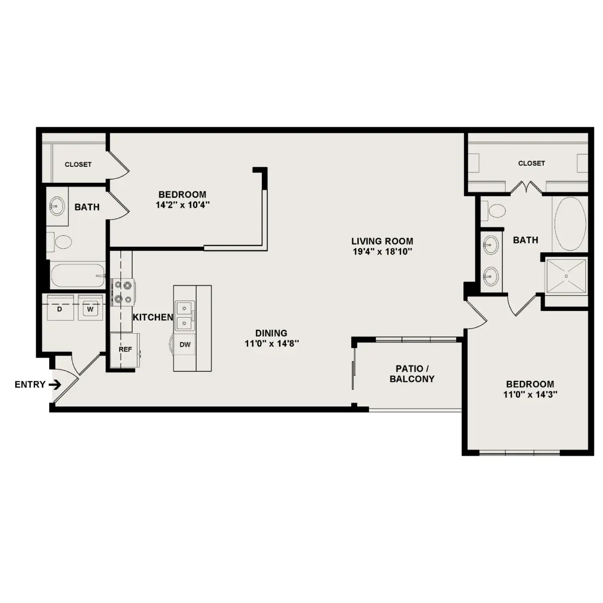 Sabine Street Lofts Houston Apartments FloorPlan 4