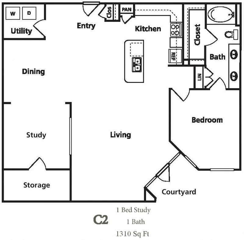 Sawyer Heights Lofts Houston Apartments FloorPlan 15