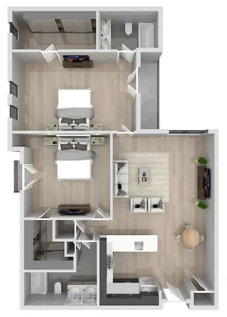The Briar Houston Apartment Floorplan 4