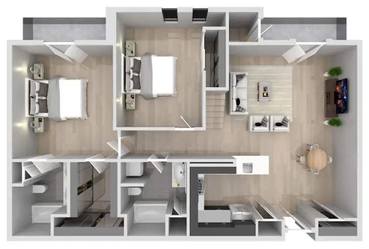 The Briar Houston Apartment Floorplan 6